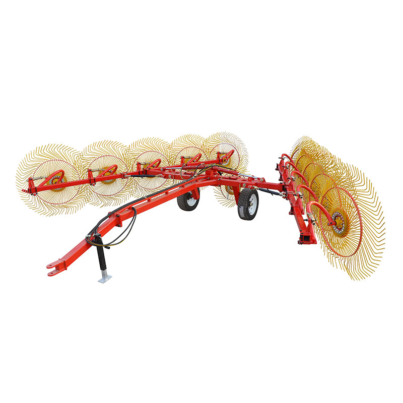 Rake de césped de césped de ruedas